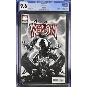 🔑🔥🔥VENOM #1 CGC 9.6 2018 SCARCE 4TH Pnt STEGMAN VARIANT 785020
